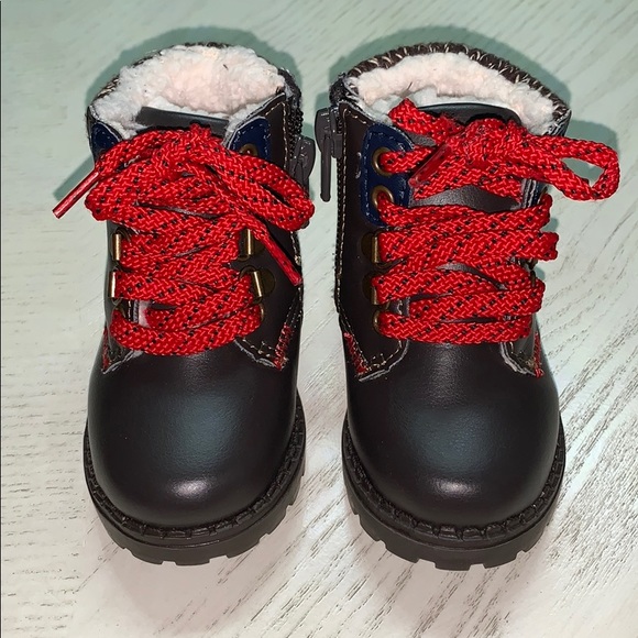 SALE🎉Baby Boy Brown Winter Shoes Size 2.5-3.5 - Picture 2 of 5